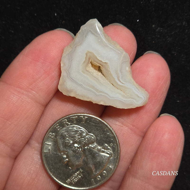Druzy Agate Slice