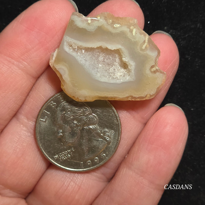 Druzy Agate Slice