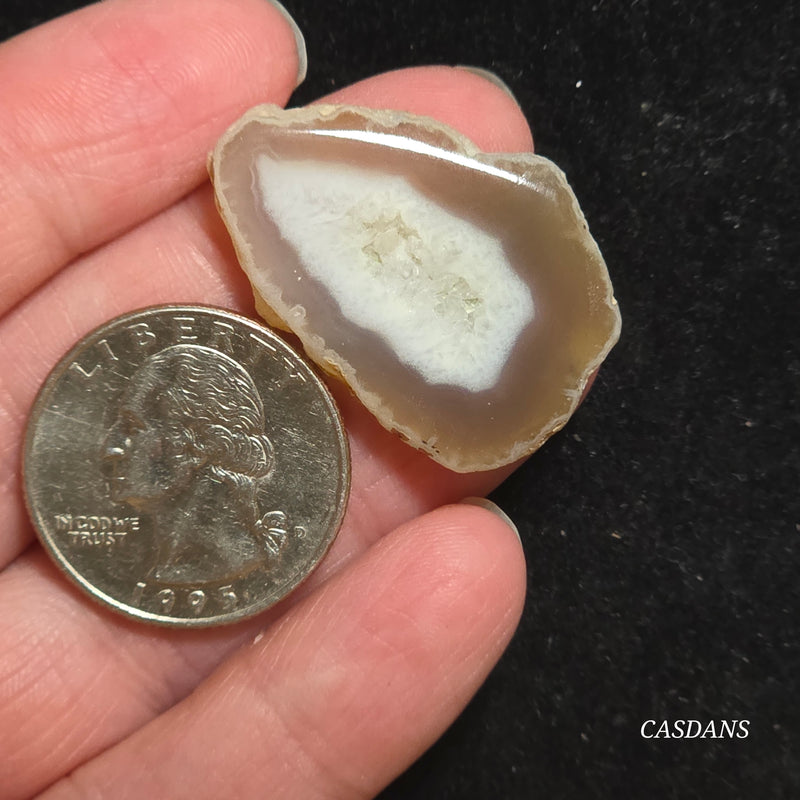 Druzy Agate Slice