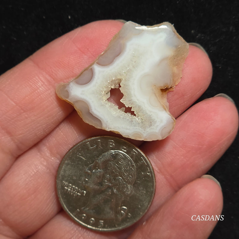 Druzy Agate Slice