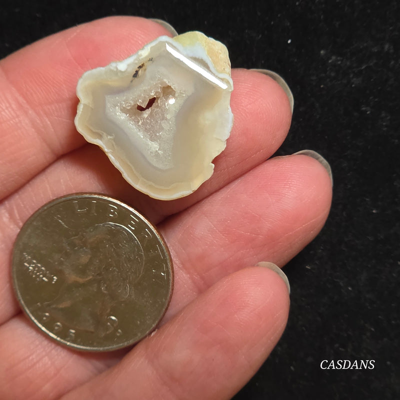 Druzy Agate Slice