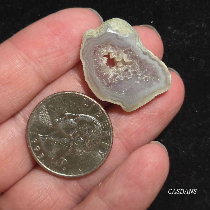 Druzy Agate Slice