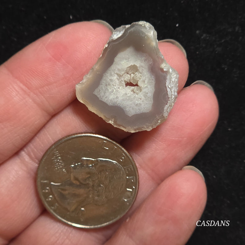 Druzy Agate Slice