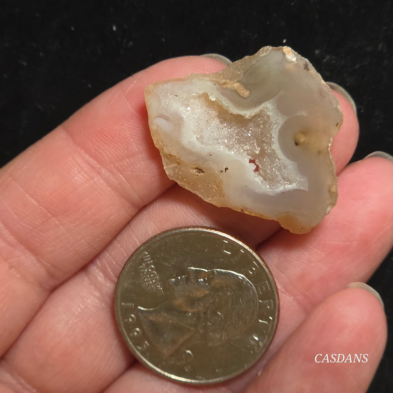 Druzy Agate Slice