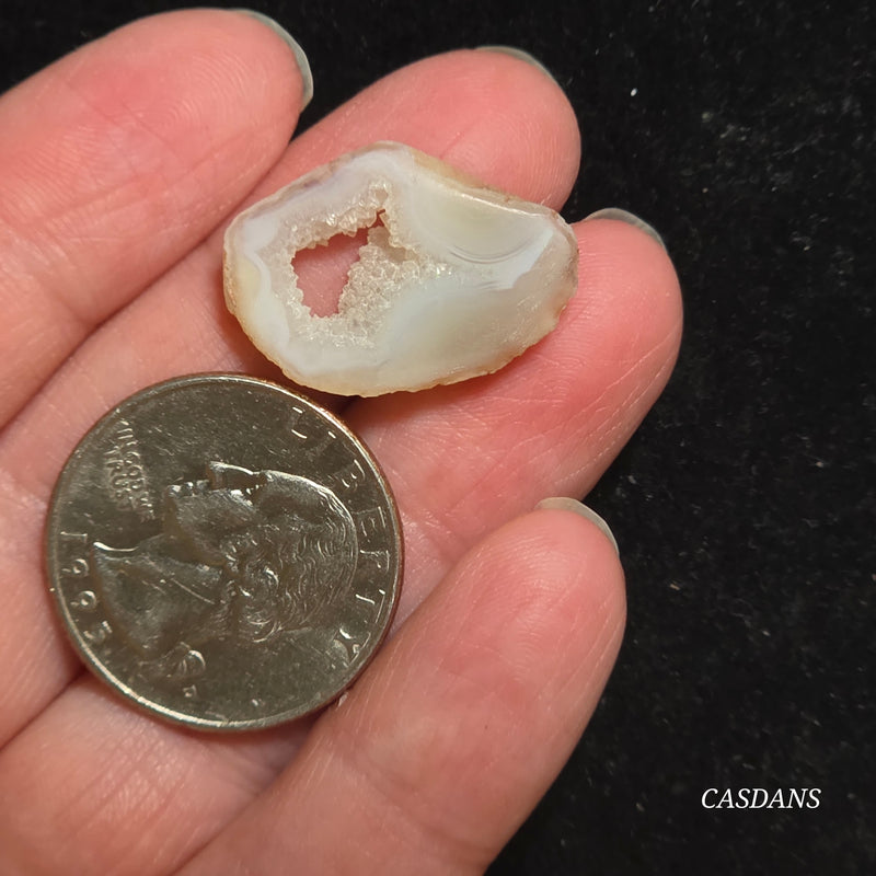 Druzy Agate Slice