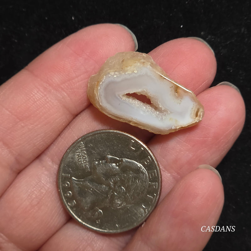 Druzy Agate Slice
