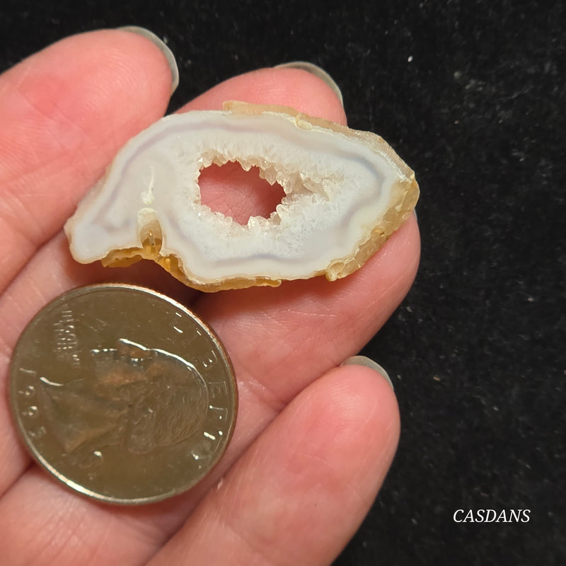 Druzy Agate Slice
