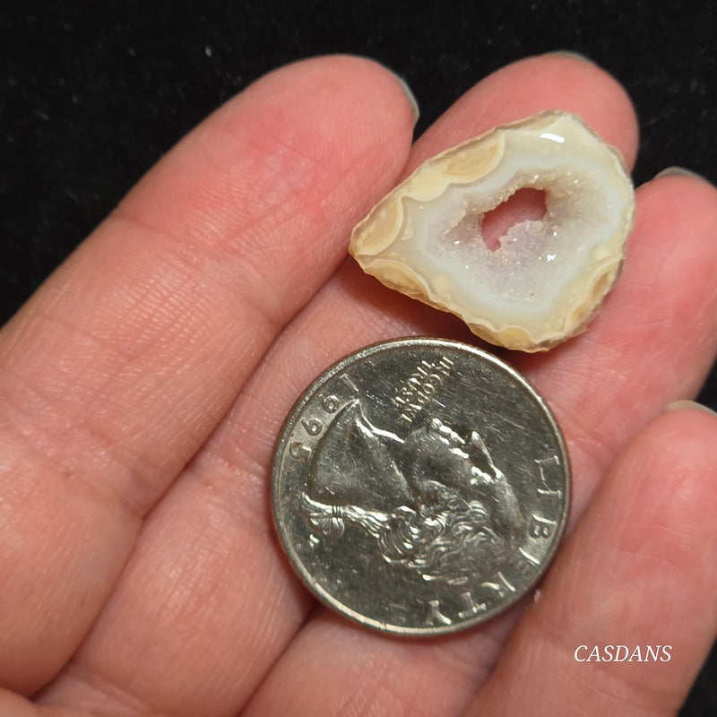 Druzy Agate Slice