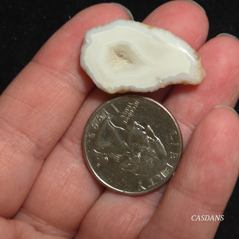Druzy Agate Slice