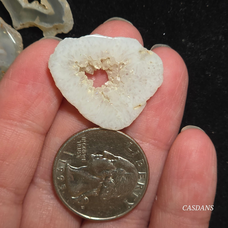 Druzy Agate Slice