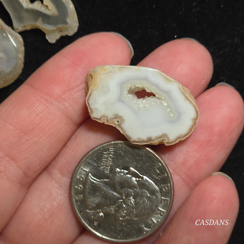 Druzy Agate Slice