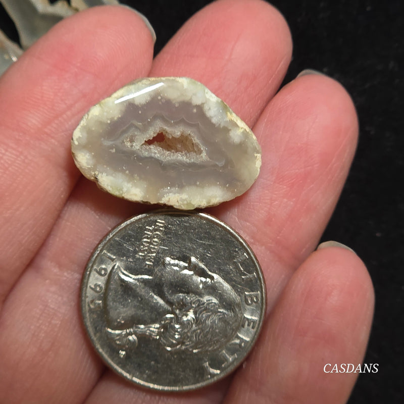 Druzy Agate Slice