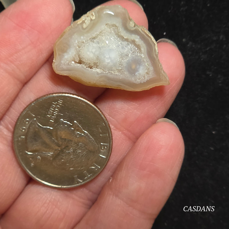Druzy Agate Slice