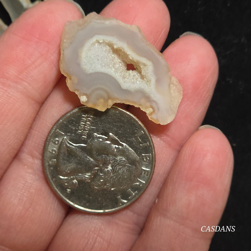 Druzy Agate Slice