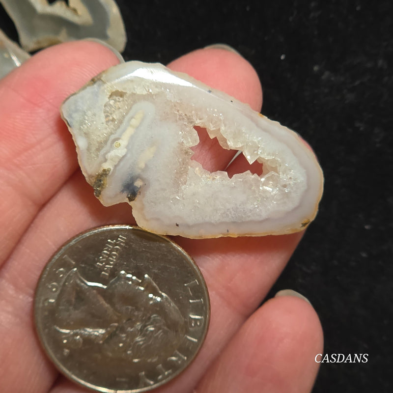 Druzy Agate Slice