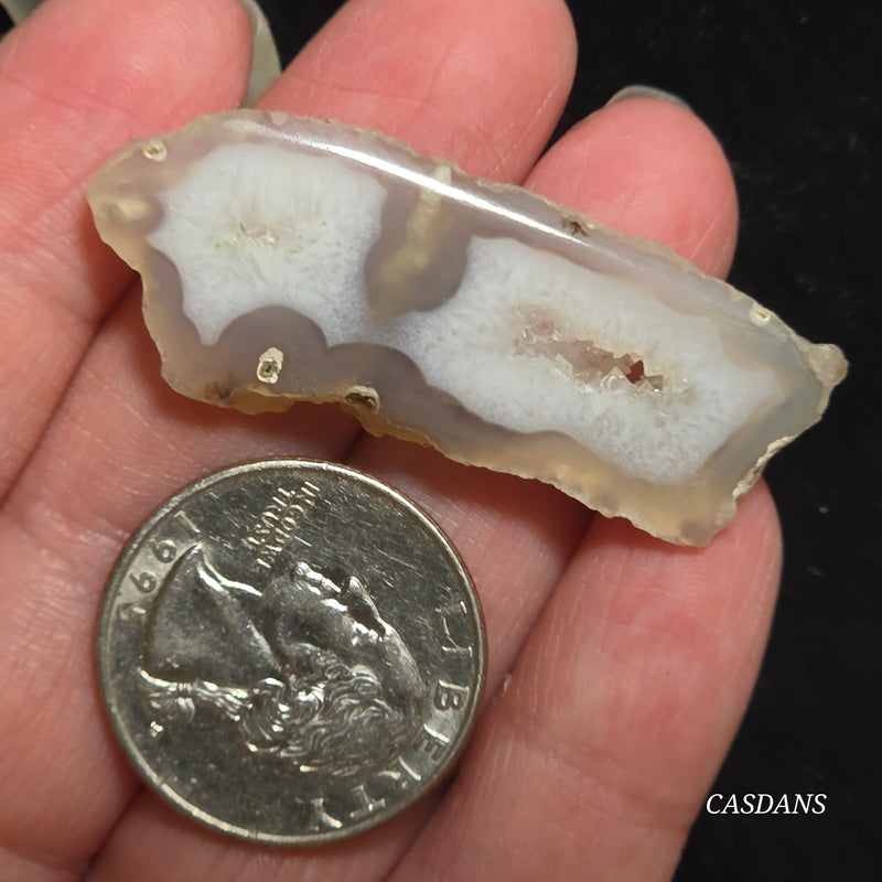 Druzy Agate Slice