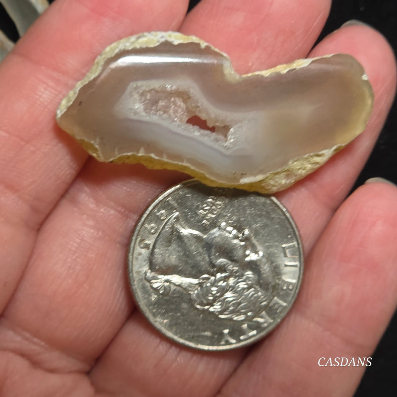 Druzy Agate Slice