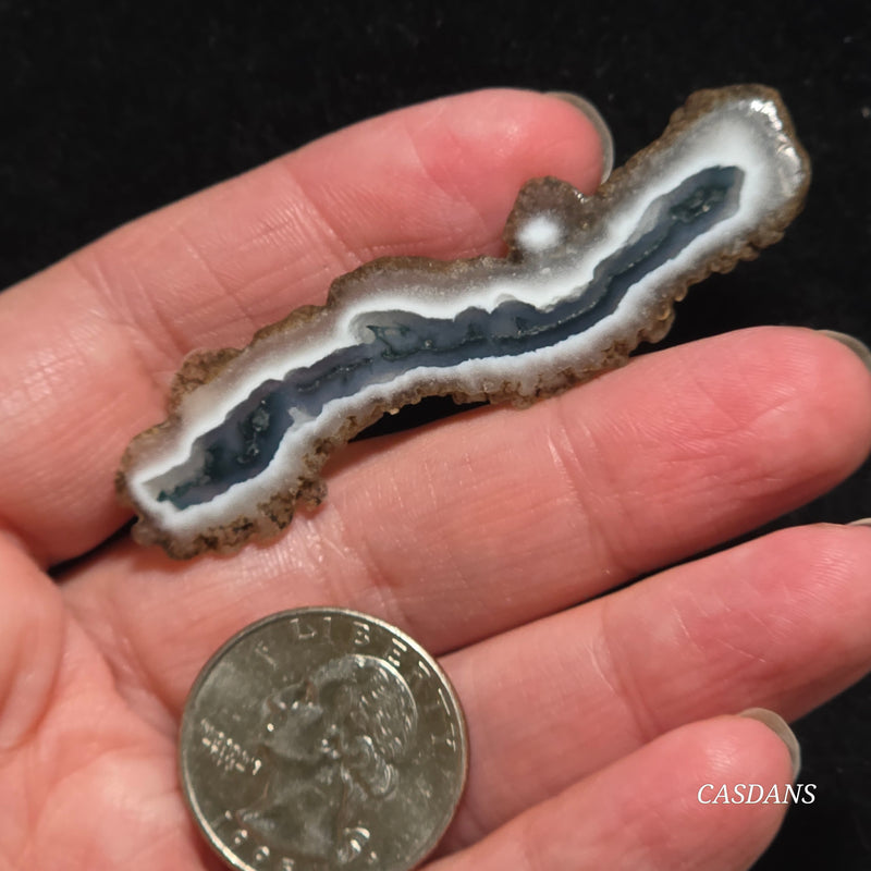 Polished Moss Agate Slice