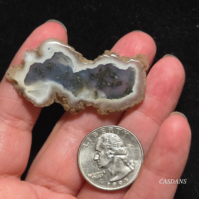 Polished Moss Agate Slice
