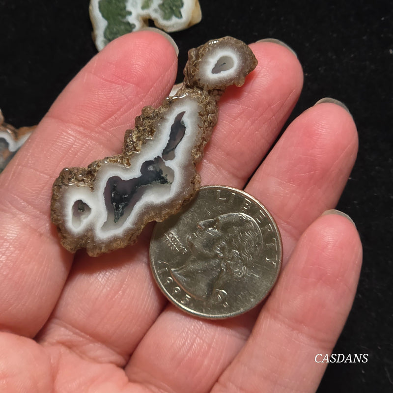 Polished Moss Agate Slice