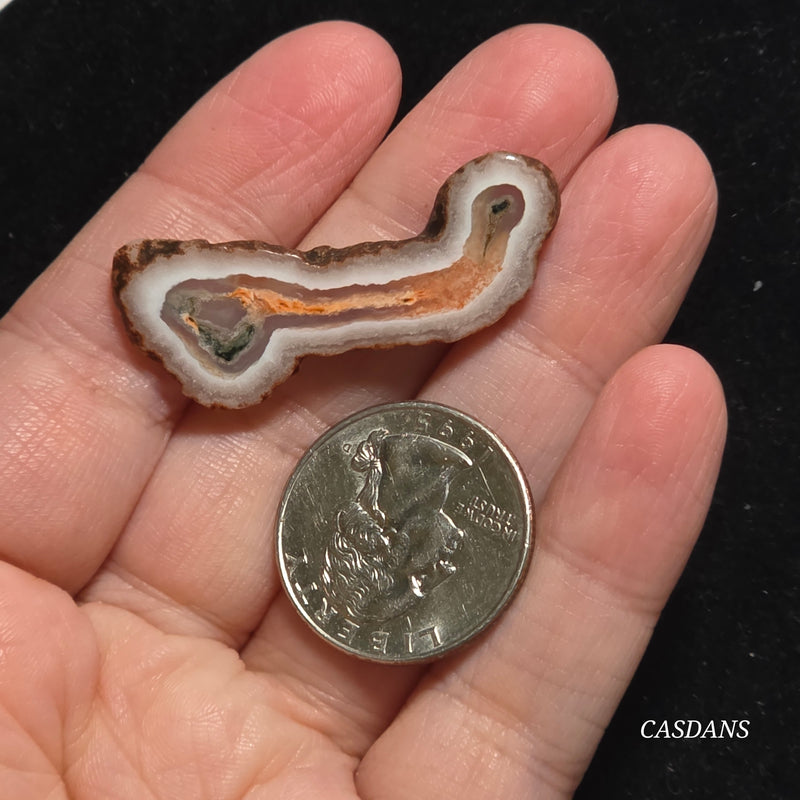 Polished Moss Agate Slice