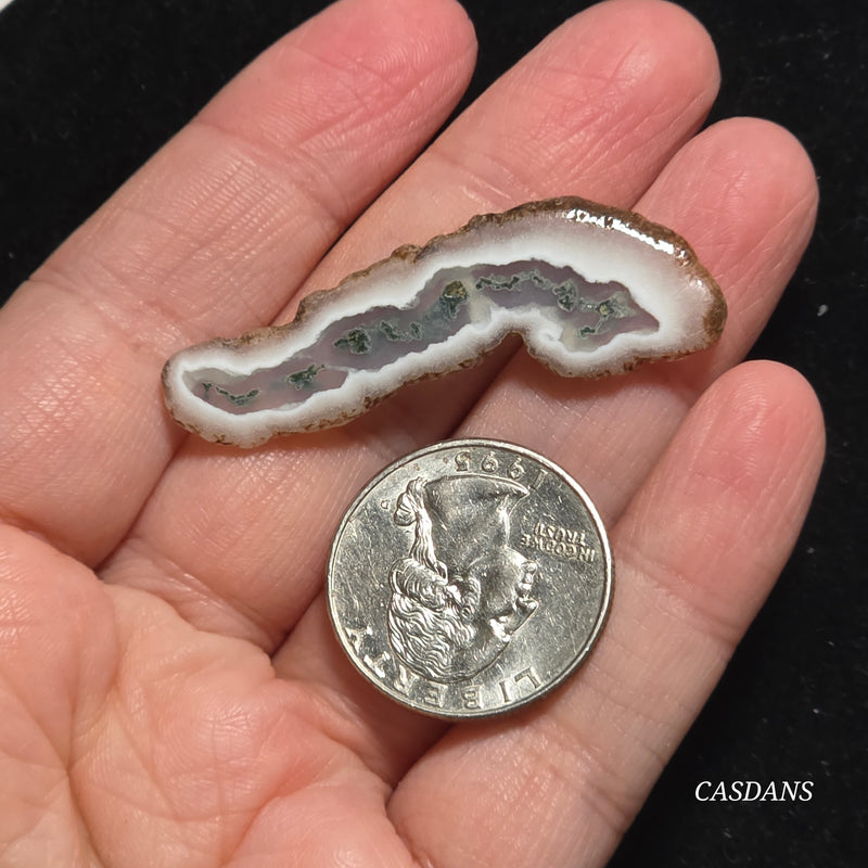 Polished Moss Agate Slice