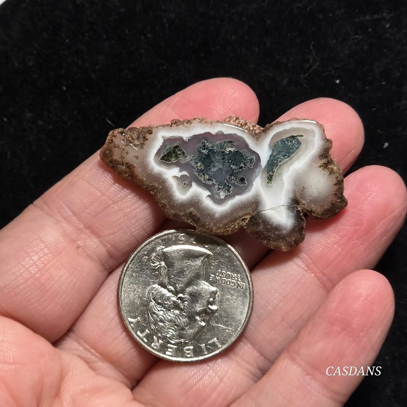 Polished Moss Agate Slice