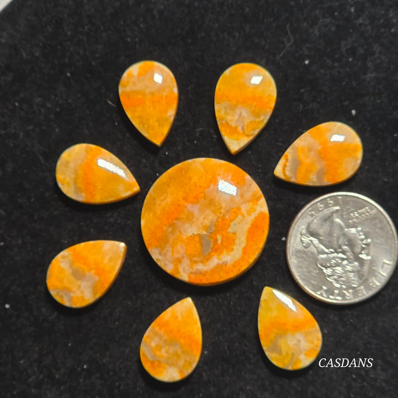 Bumblebee Jasper Flower Set (8 Piece Set)