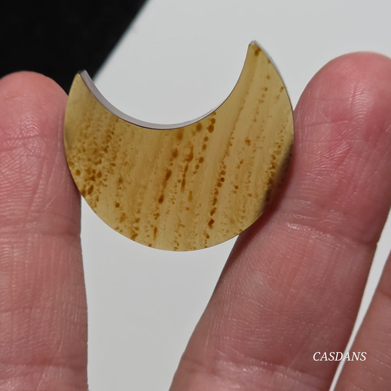 Indonesian Amber Moon Cabochon