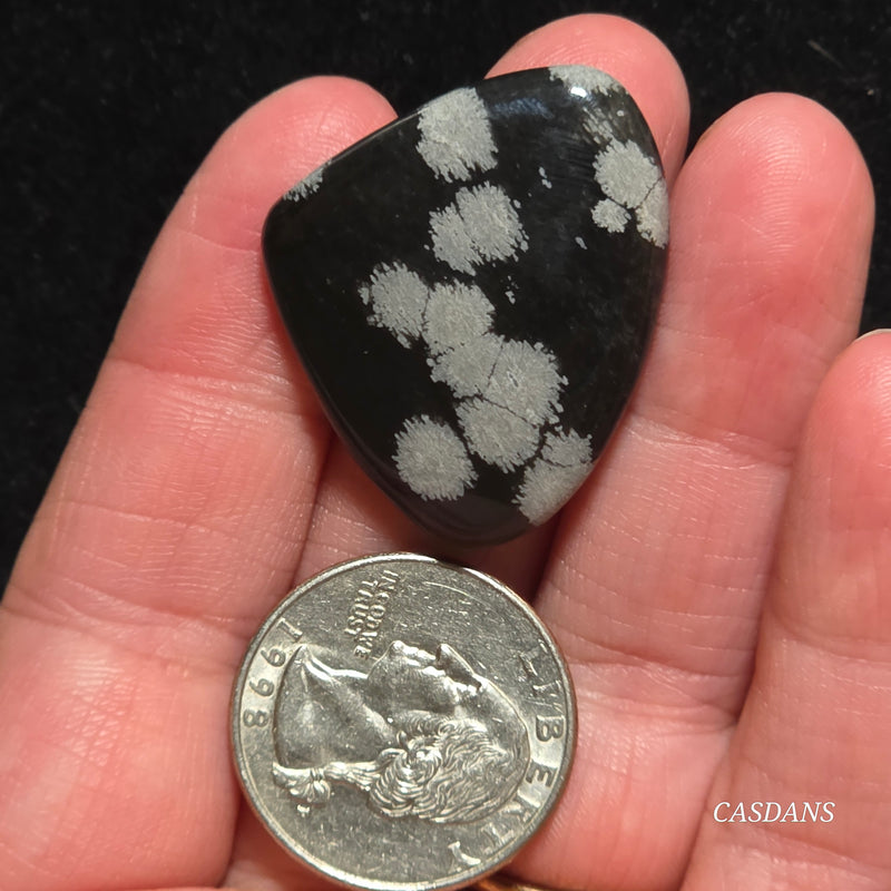 Snowflake Obsidian Cabochon