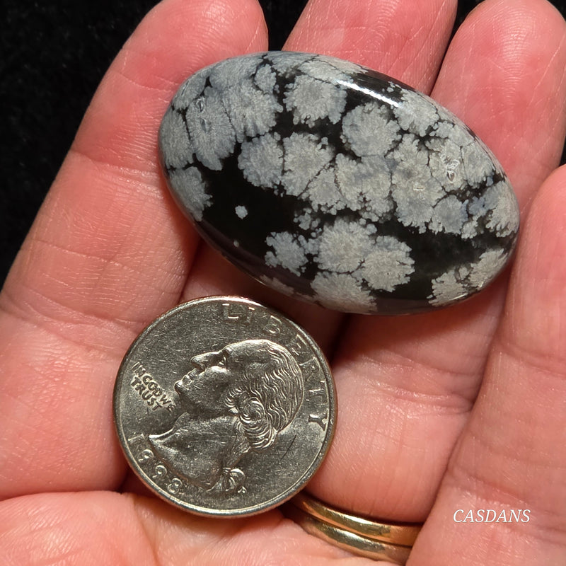 Snowflake Obsidian Cabochon