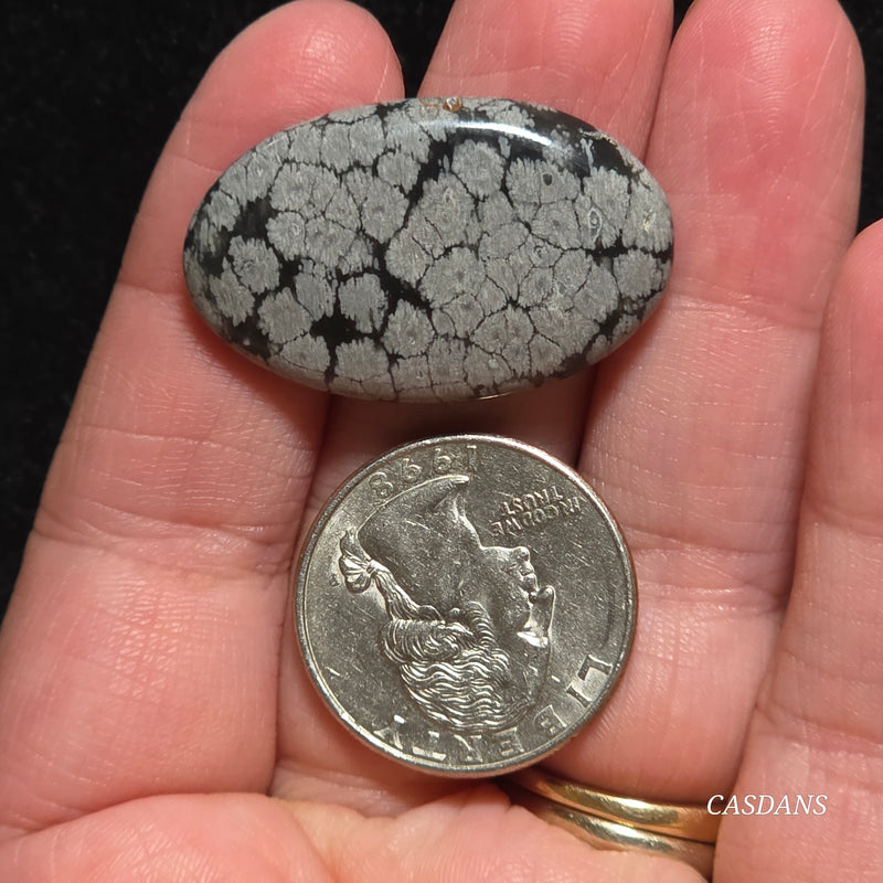 Snowflake Obsidian Cabochon
