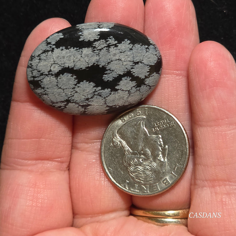 Snowflake Obsidian Cabochon