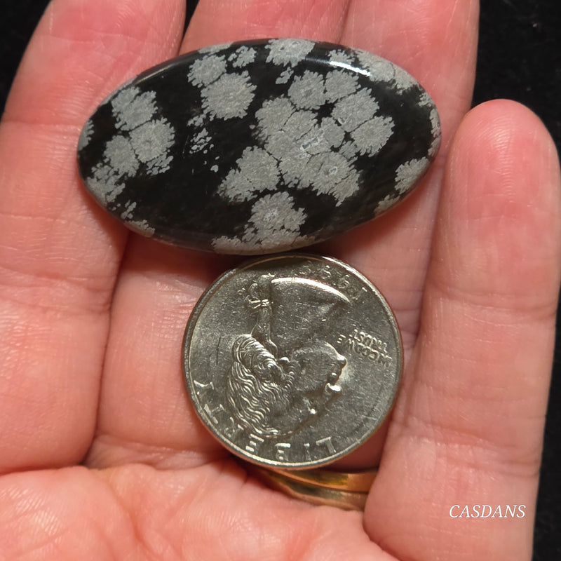 Snowflake Obsidian Cabochon
