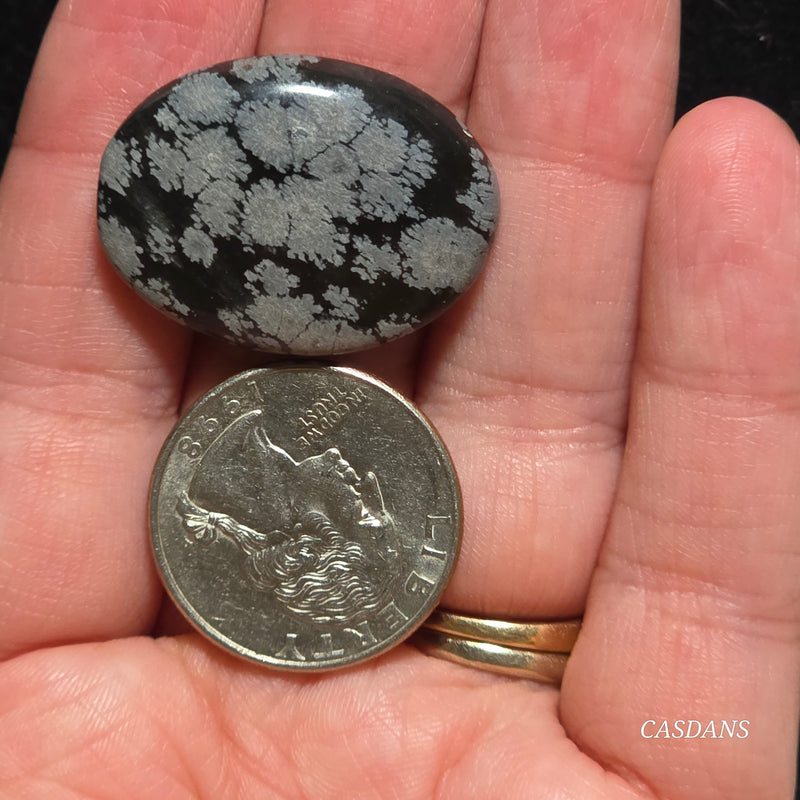 Snowflake Obsidian Cabochon