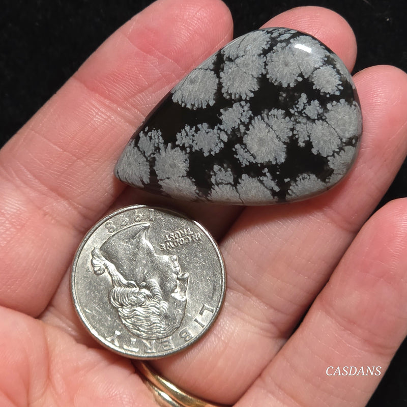Snowflake Obsidian Cabochon