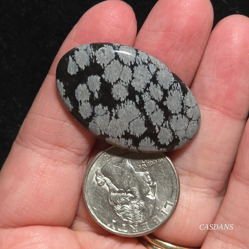 Snowflake Obsidian Cabochon