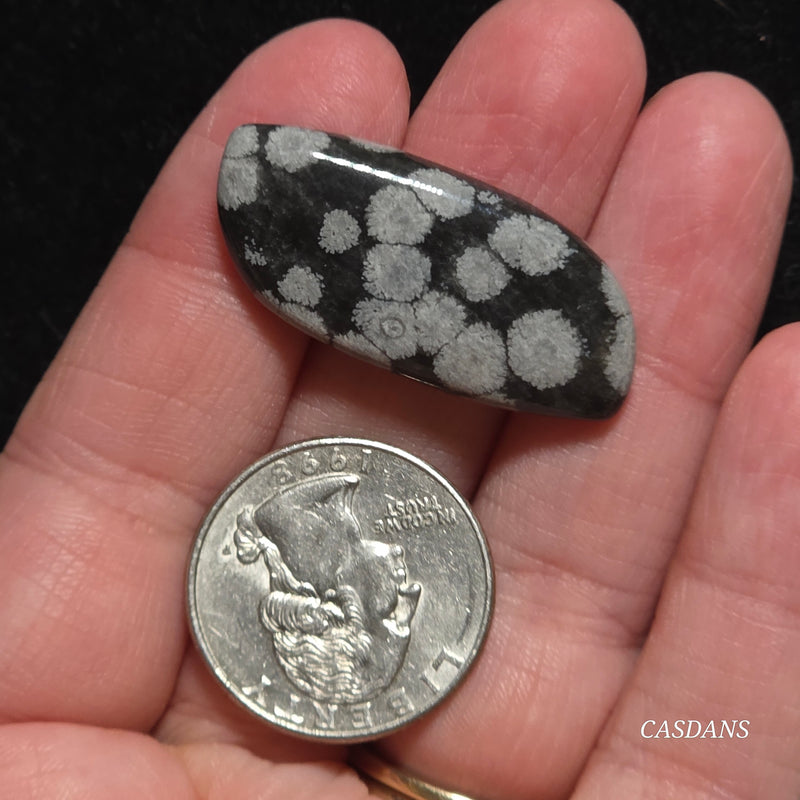 Snowflake Obsidian Cabochon