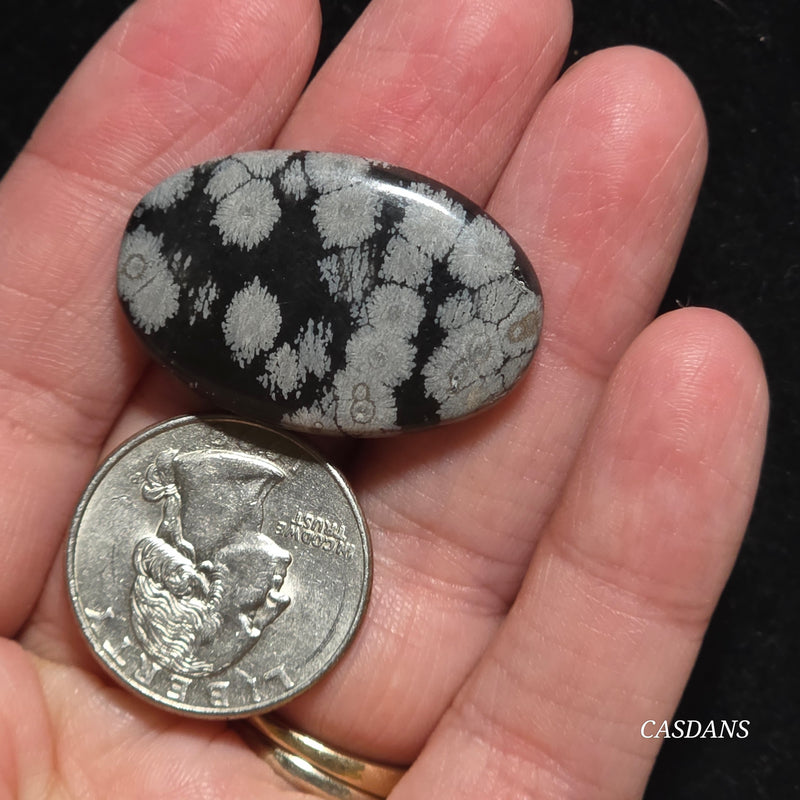 Snowflake Obsidian Cabochon
