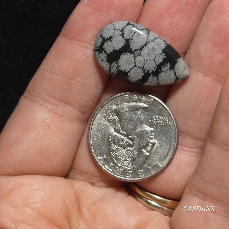 Snowflake Obsidian Cabochon