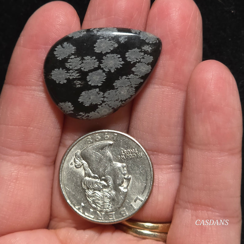 Snowflake Obsidian Cabochon