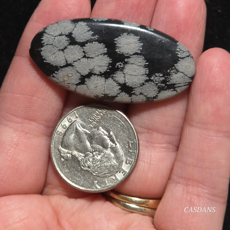 Snowflake Obsidian Cabochon