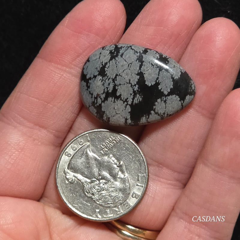 Snowflake Obsidian Cabochon