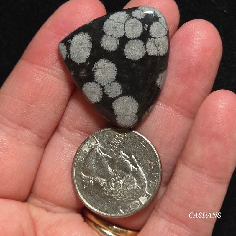 Snowflake Obsidian Cabochon