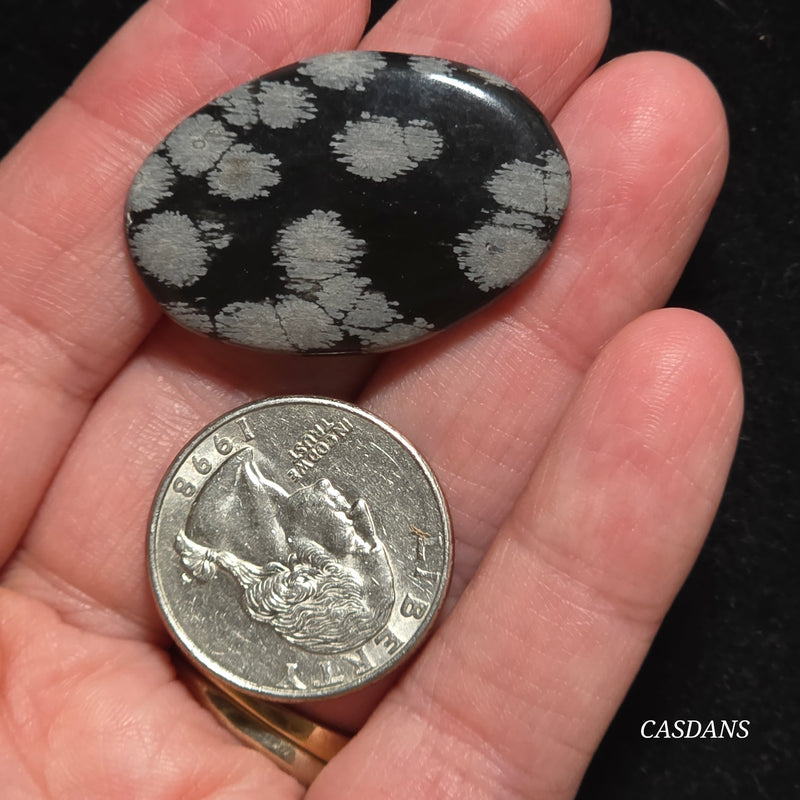 Snowflake Obsidian Cabochon