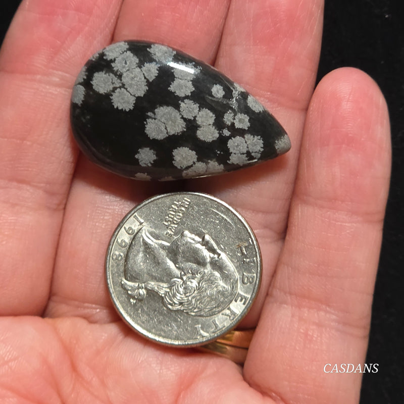 Snowflake Obsidian Cabochon