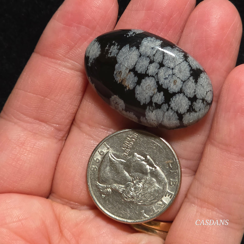 Snowflake Obsidian Cabochon