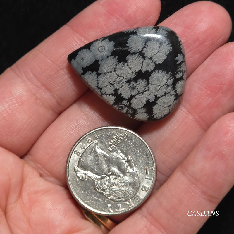 Snowflake Obsidian Cabochon