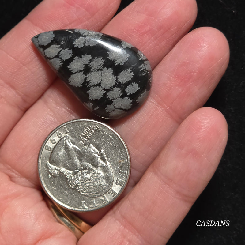 Snowflake Obsidian Cabochon
