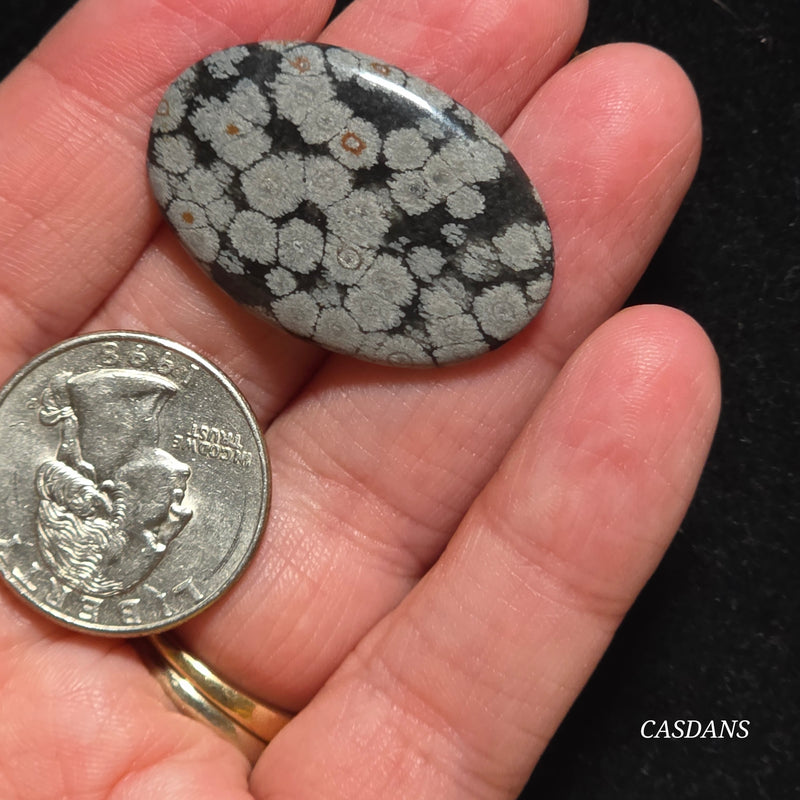 Snowflake Obsidian Cabochon